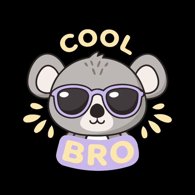 Coole Koala-Lila Gläser
