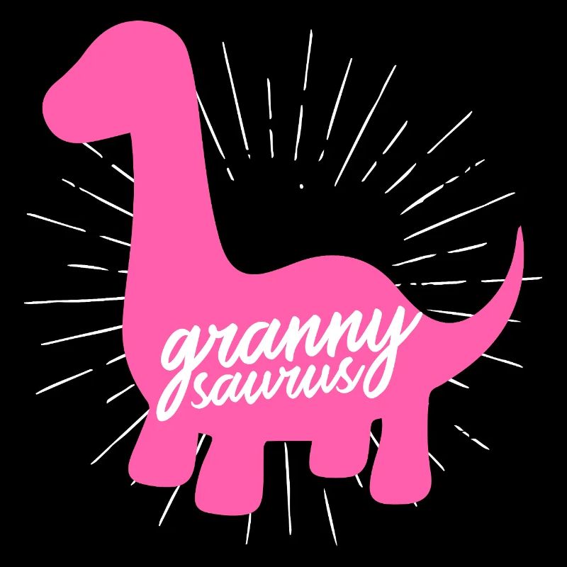 Grannysaurus Lustige rosa Dinosaurier-Großmutter