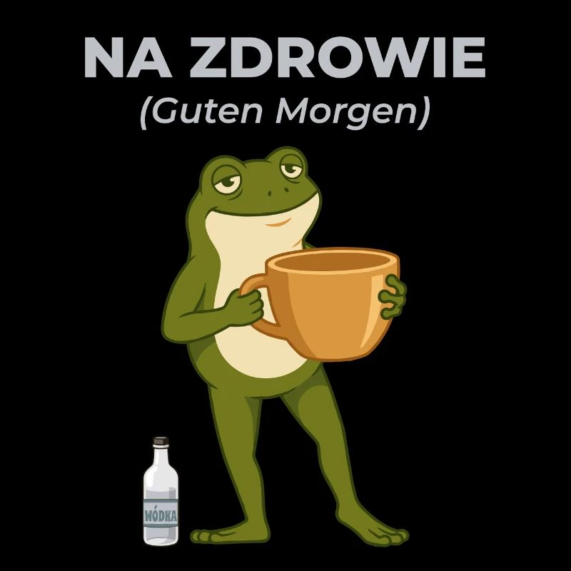 Frog Na zdrowie Coffee & Vodka Humor