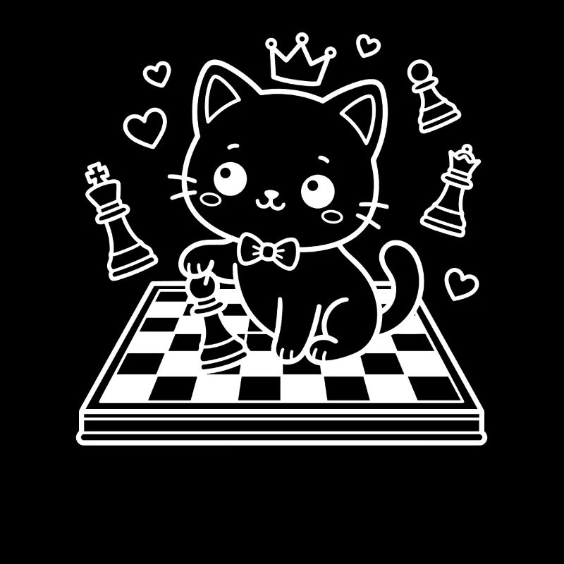 Chess Kawaii Cat