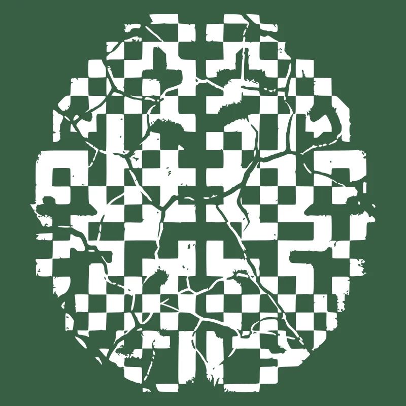 Defektes Gehirn Glitch Risse