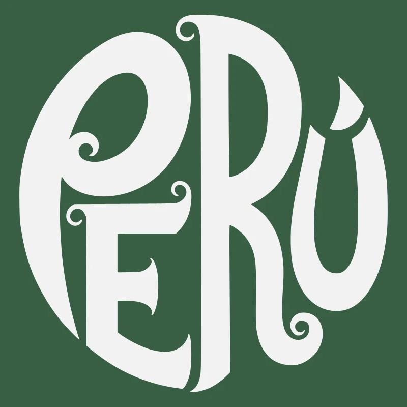 Peru - Verschnörkelte Typografie 