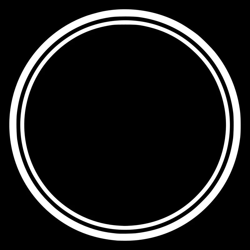 Logo contour du cadre circulaire