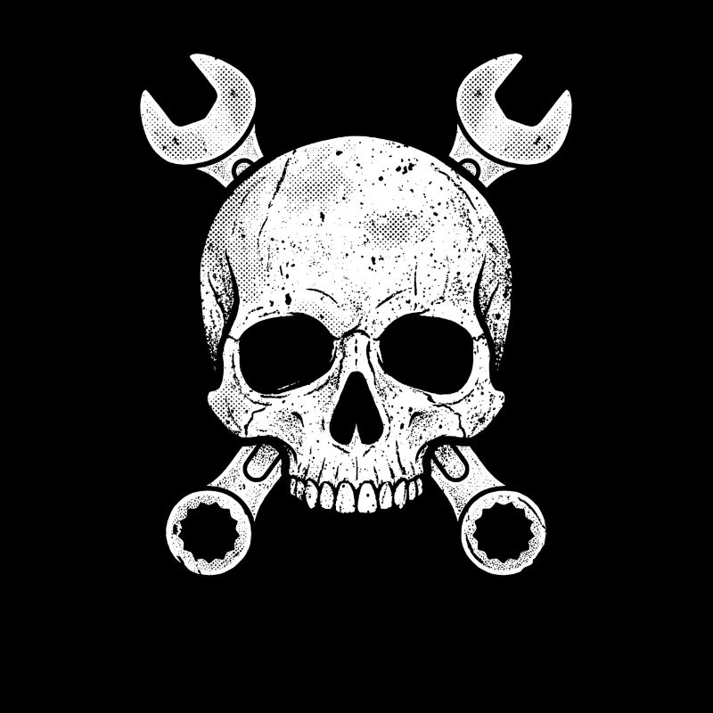 Mechanic Skull Screwdriver Workshop Gift