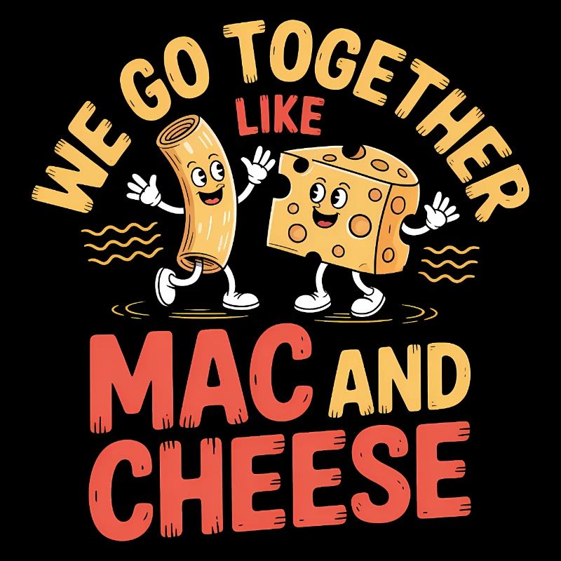 Mac and Cheese Best Friends Paar Design