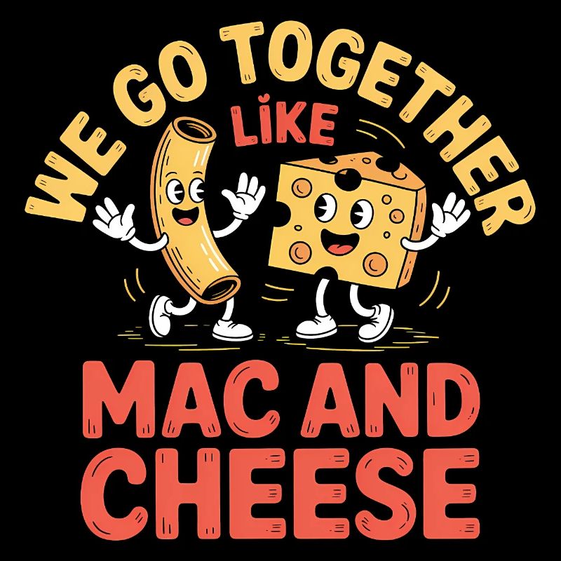 Mac and Cheese Best Friends Paar Design