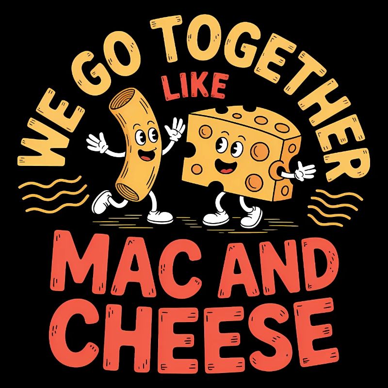 Mac and Cheese Best Friends Paar Design