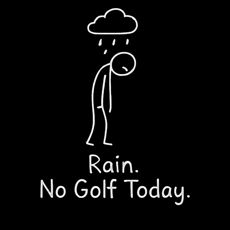 Rain No Golf Today Golfspieler Geschenkidee Golfer