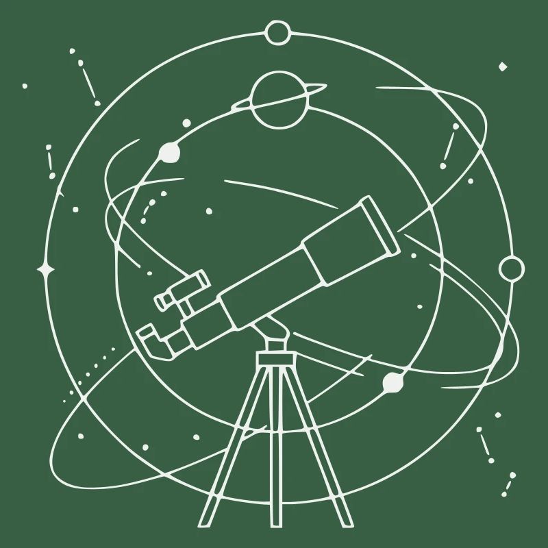 Constellation des planètes du système solaire du télescope