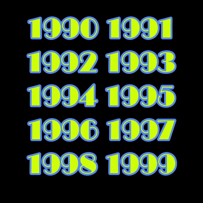 90er Retro Vintage Style Nostalgie