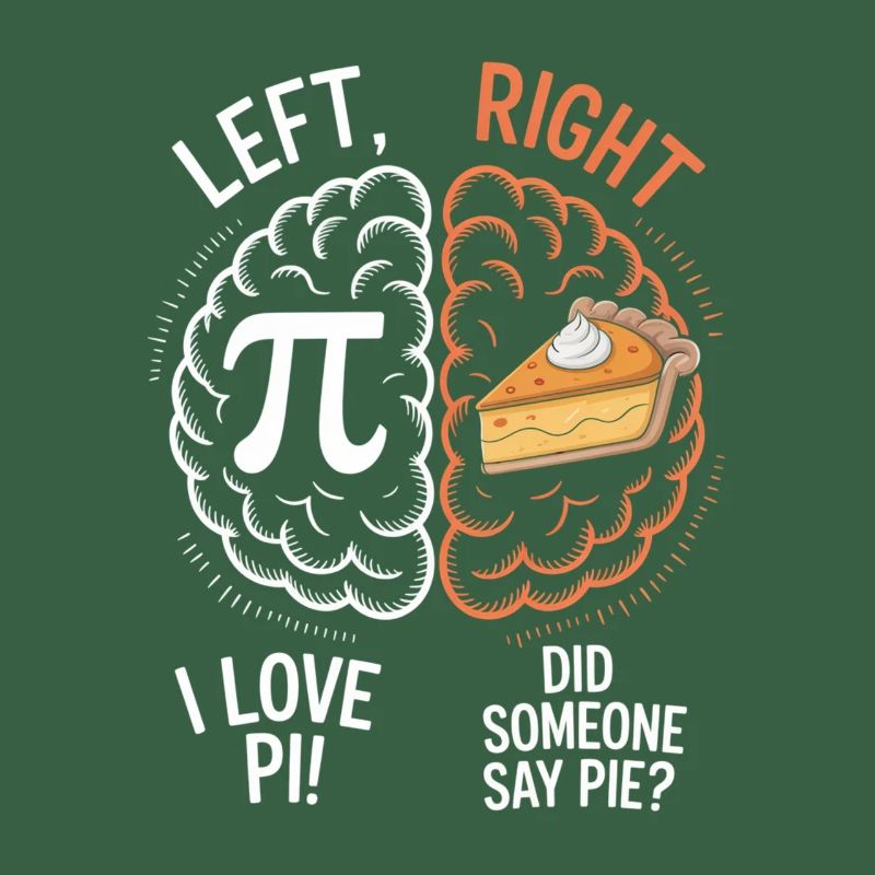 Pi vs Pie: Left Right Brain