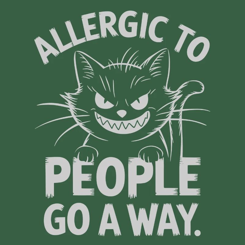 Chat allergique aux gens, drôle