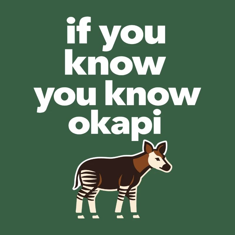 Okapi Lovers Okapi Animal Rare Wildlife Love