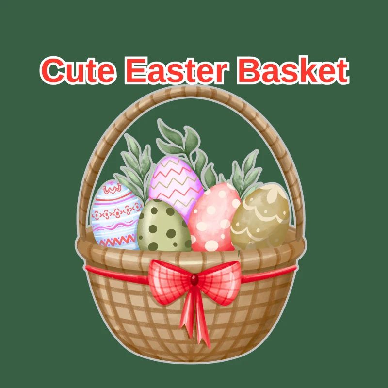 Cute Easter Basket Shirt – Easter Eggs Tee
