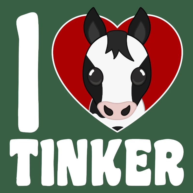Ich liebe Tinkerpferde - Herz