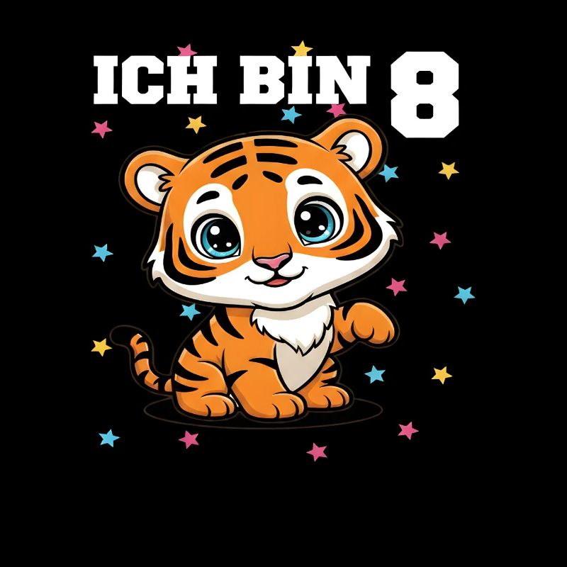 Ich bin 8 - Süßes Tiger zum 8. Geburtstag