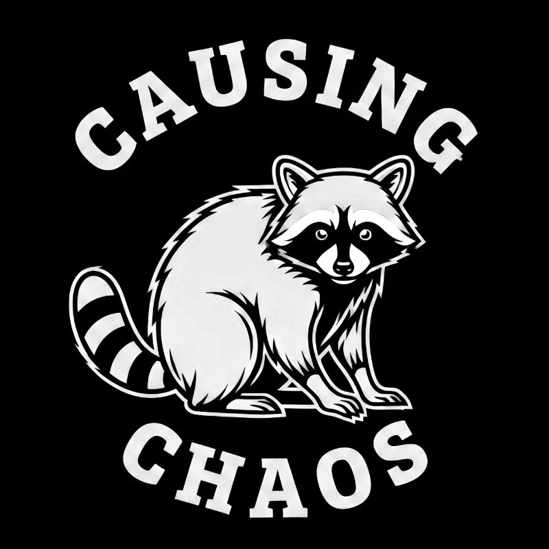 Chaotic Raccoon Causing Chaos