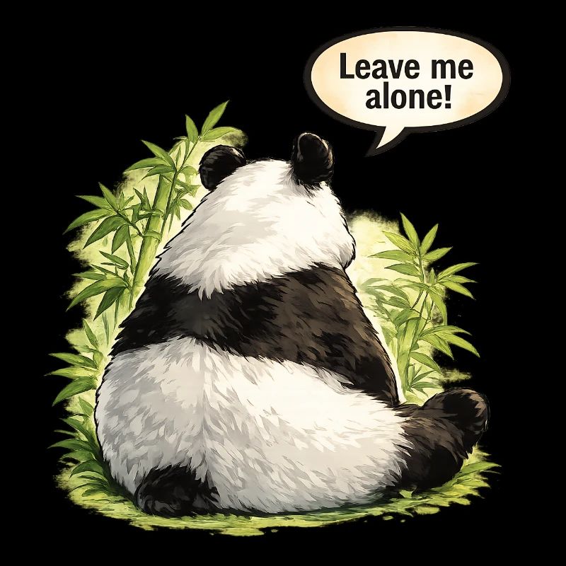 Panda “Leave Me Alone” Mad Girlfriend Mood Tee