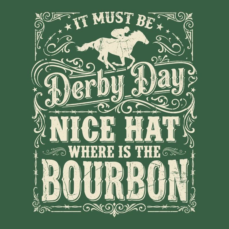 Conception de chapeaux bourbon pour le jour du Derby