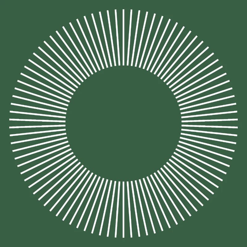 Geometric Sunburst Ring Pattern