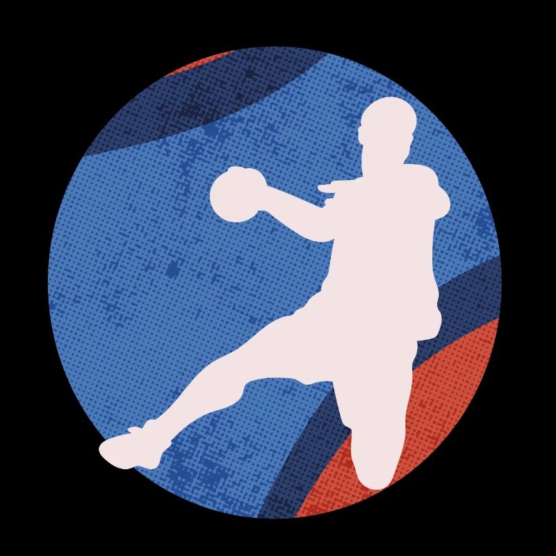 Basketball silhouette in retro pop
