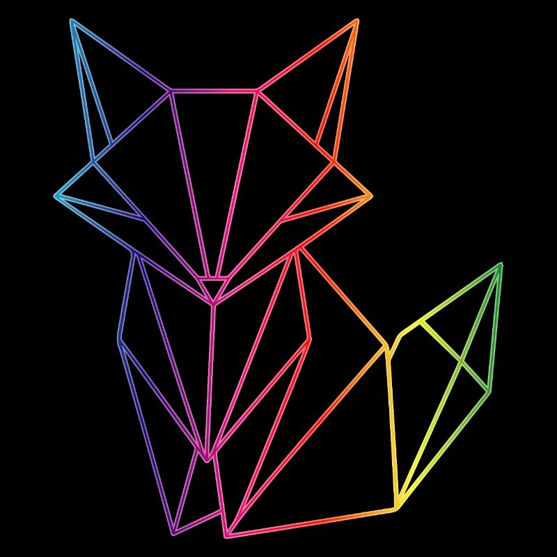 Fox lines geometry modern motif