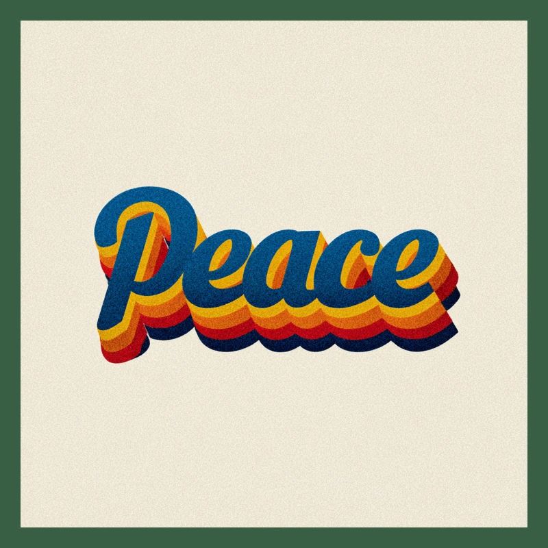 70er Peace Design
