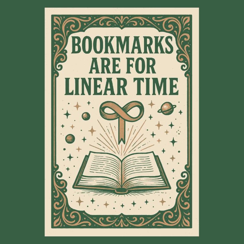 Linear Time Bookmarks | Sci-Fi Book