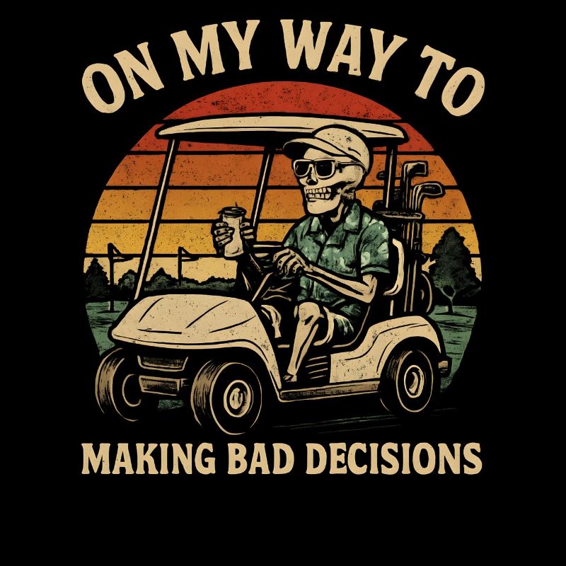 L’humour de golf en route vers de mauvaises décisions
