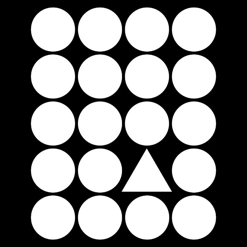 Geometric Grid Triangle Accent