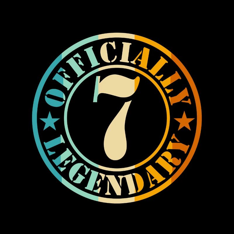 7. Geburtstag Junge Mädchen Offiziell Legende 7