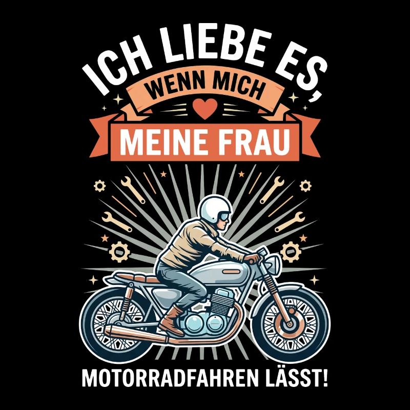 Motorradfahrer Ehemann Lustiger Spruch Biker