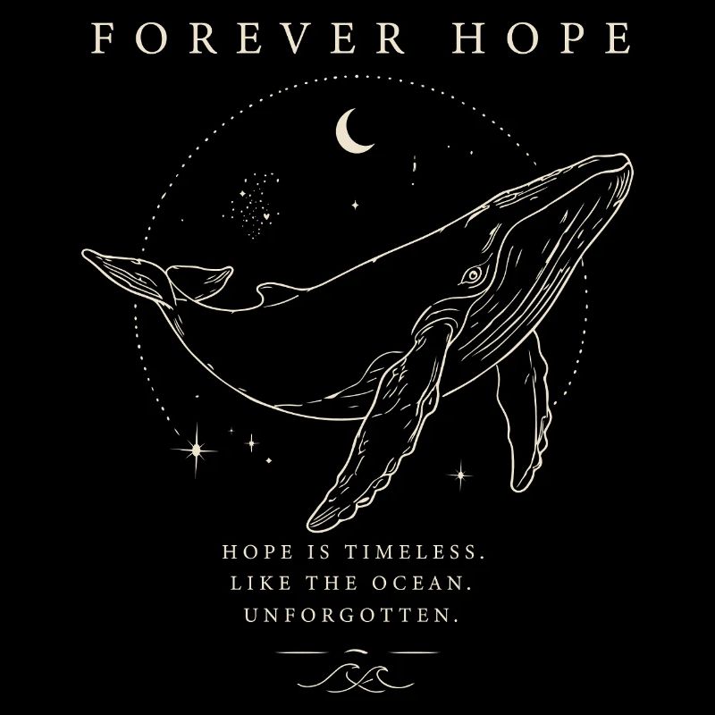 Forever Hope - Unvergessen Wal helles Design 