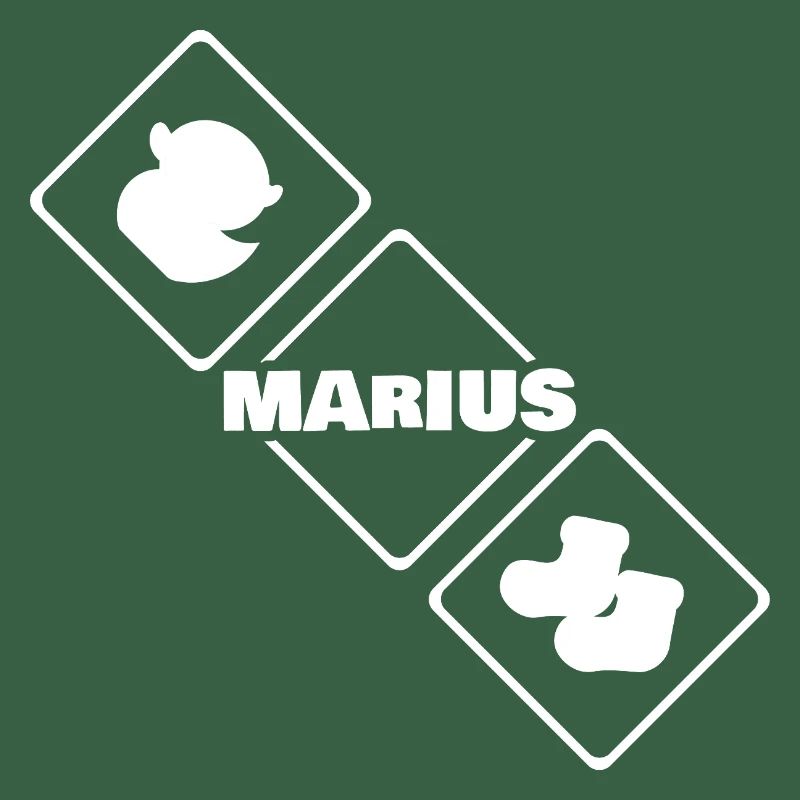 Oiseau avec le logo Marius Diamant