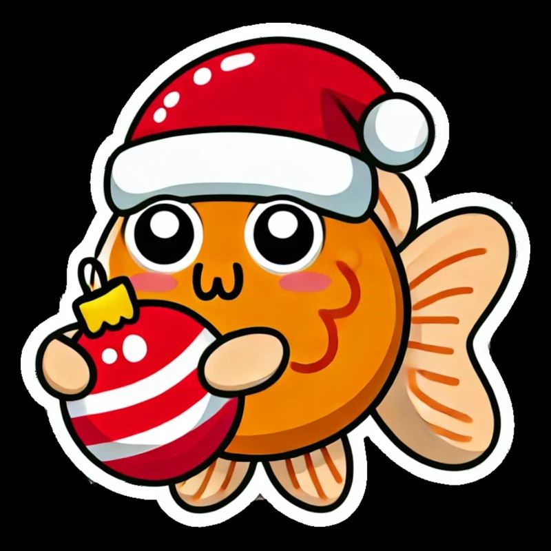 Poisson rouge Swain de Noël