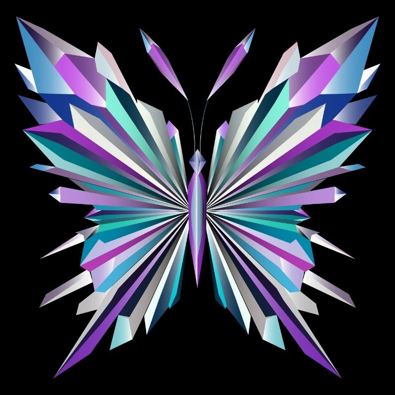 Fascinating geometry – abstract butterfly