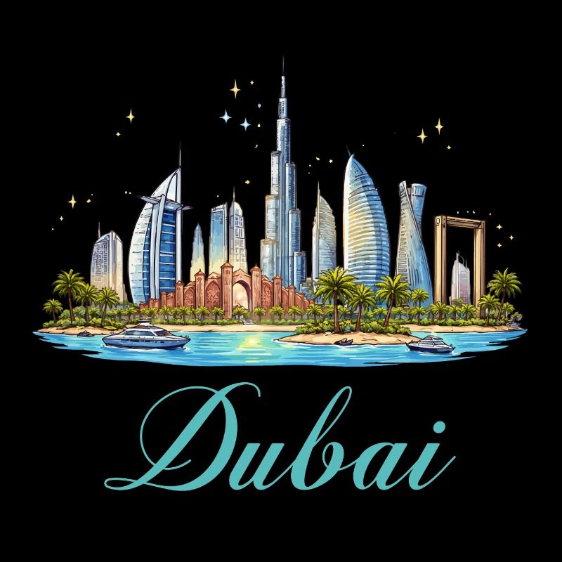 Illustration de la skyline de Dubaï