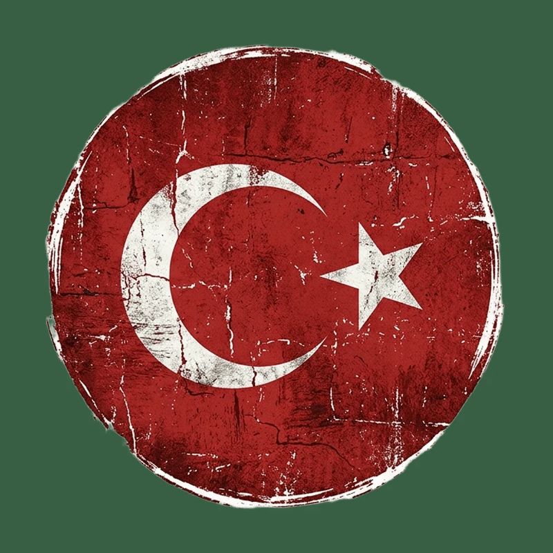 Conception du cercle du drapeau turc