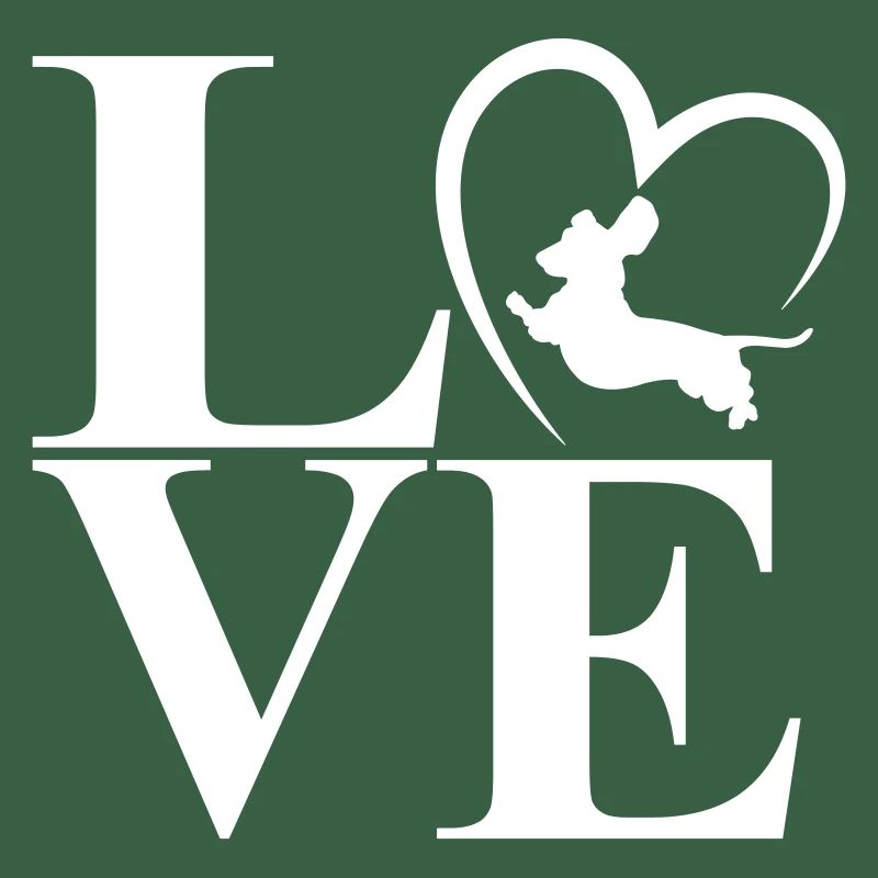 Dachshund Dackel Love Heart