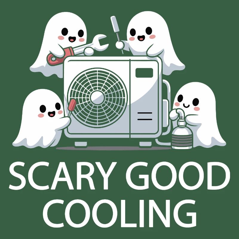 Conception HVAC fantôme d’Halloween - Refroidissement effrayant