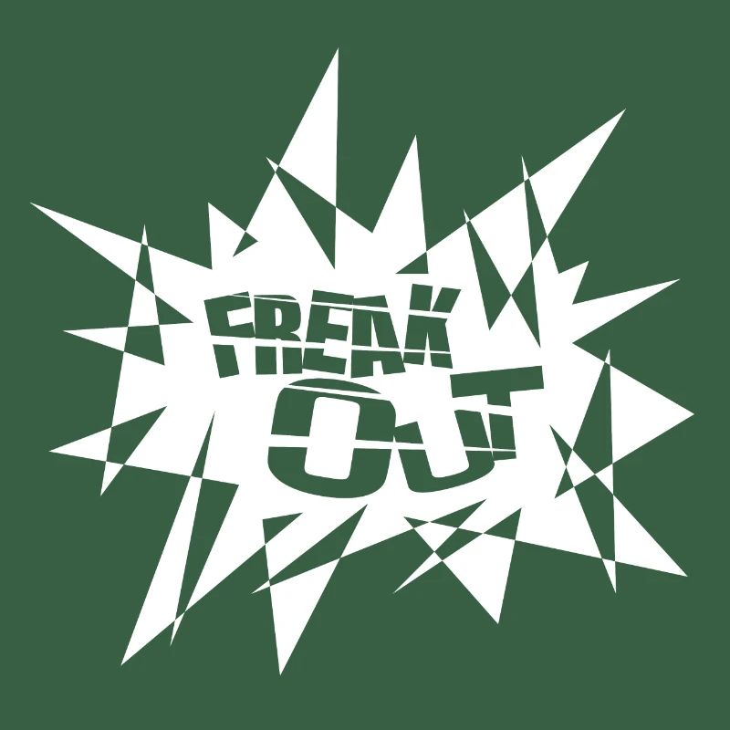 Angular Explosion Burst Text