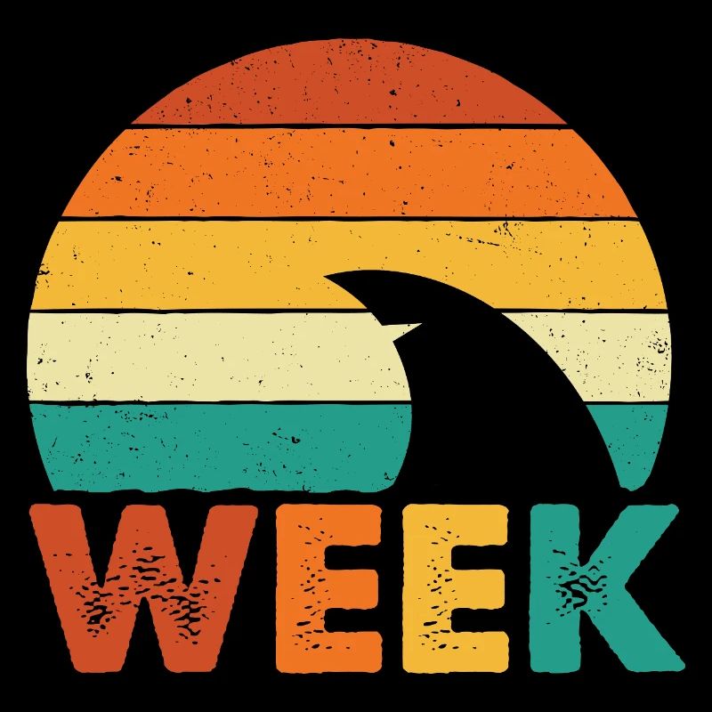 Minimal Shark Week Ocean Marine Style