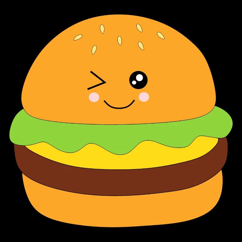 Kawaii, Burger, fast food