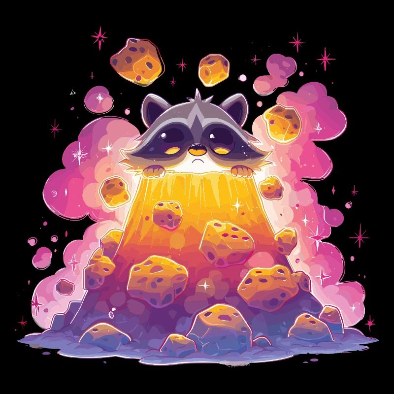 Waschbär Vulkanlava
