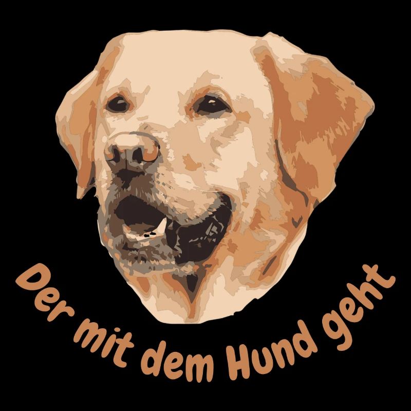 Labrador. Der mit dem Hund geht