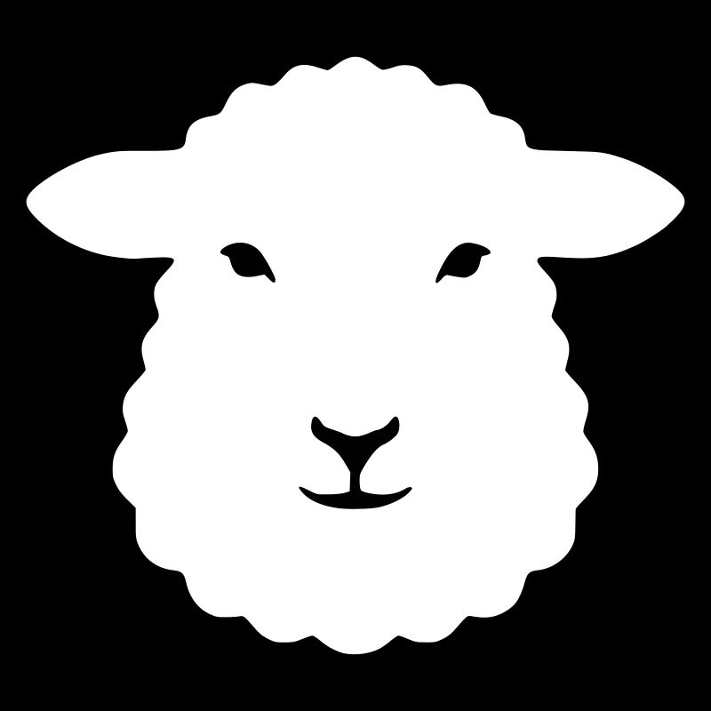 Sheep Head Lamb Wool Farm Vector