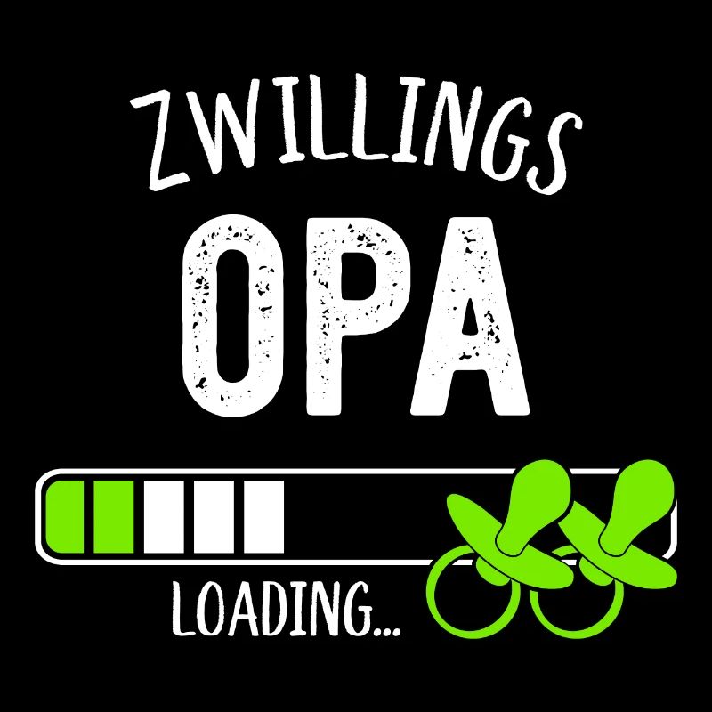 Zwillingsopa Loading Opa Großvater Zwillinge