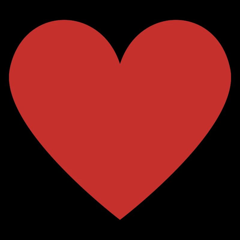 Forme de cœur rouge