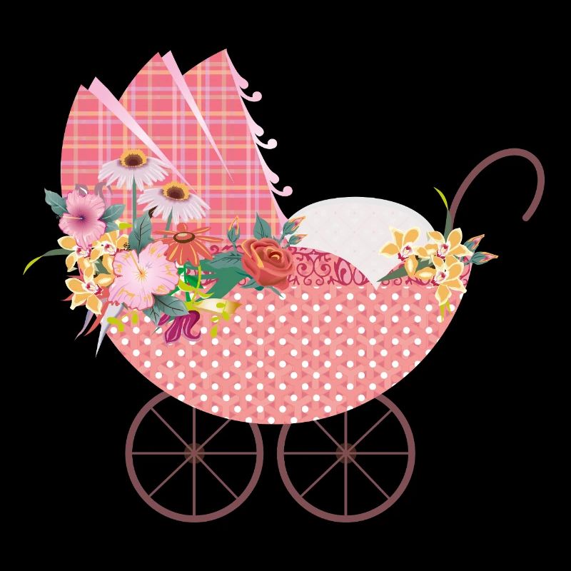 Playful Flower Stroller – Romantic Motif