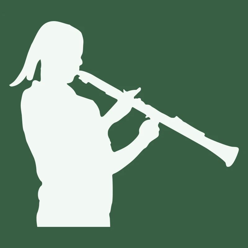 Silhouette avec clarinette